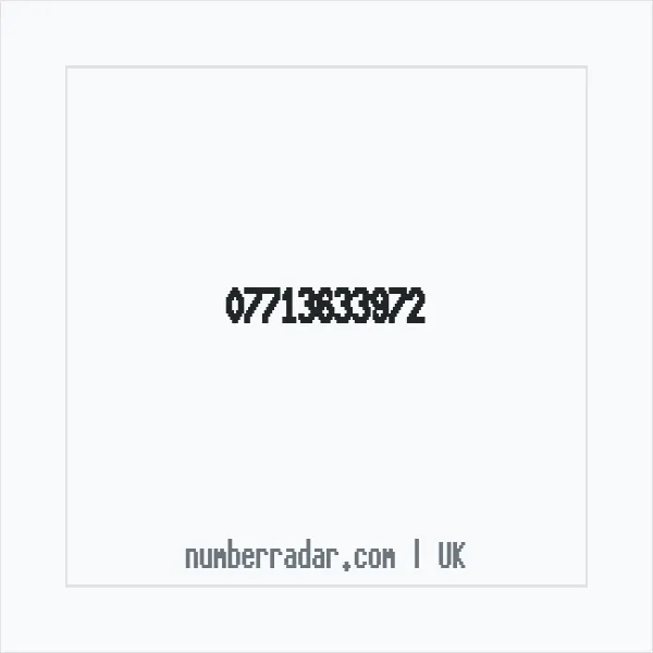 Reverse number check for +44 7713 633972 — who called me?