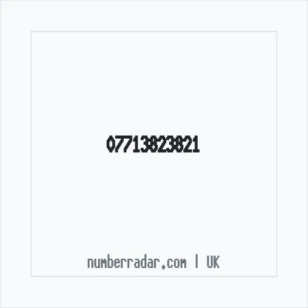 Reverse number check for +44 7713 823821 — who called me?