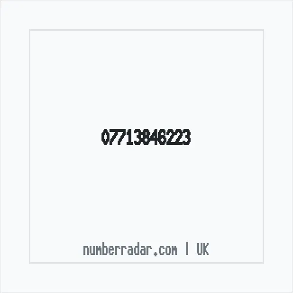 Reverse number check for +44 7713 846223 — who called me?