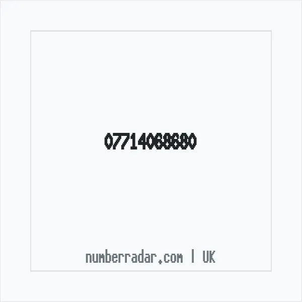 Reverse number check for +44 7714 068680 — who called me?