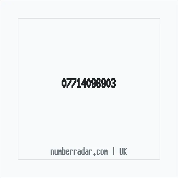 Reverse number check for +44 7714 096903 — who called me?