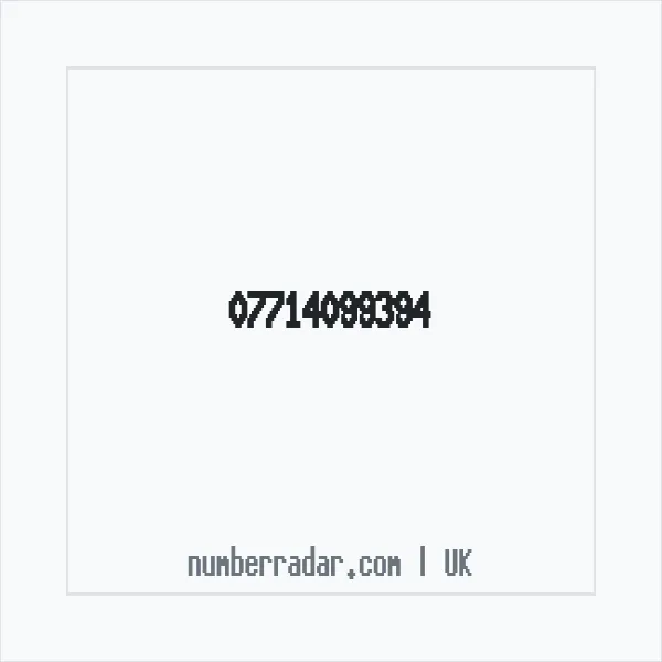 Reverse number check for +44 7714 099394 — who called me?