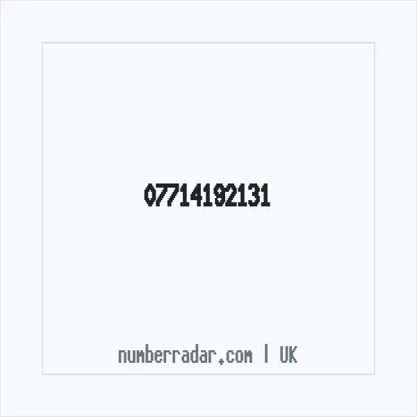 Reverse number check for +44 7714 192131 — who called me?