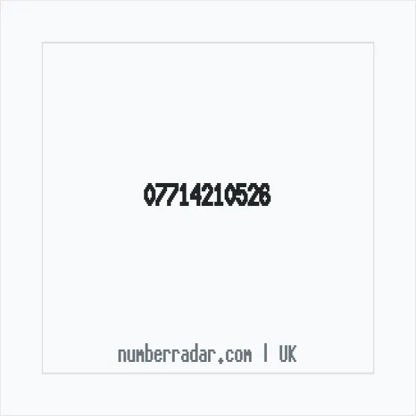 Reverse number check for +44 7714 210526 — who called me?