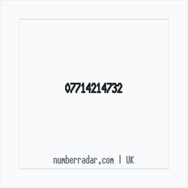 Reverse number check for +44 7714 214732 — who called me?