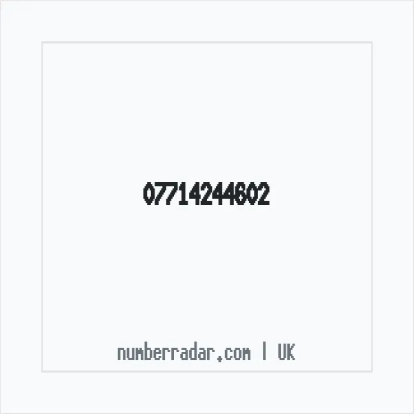 Reverse number check for +44 7714 244602 — who called me?