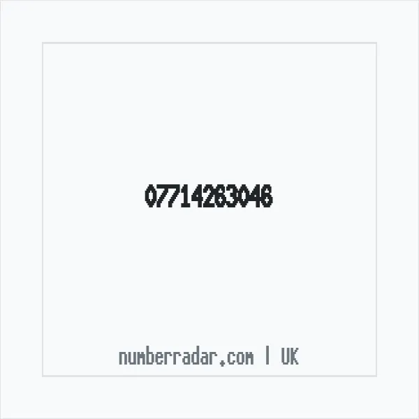 Reverse number check for +44 7714 263046 — who called me?