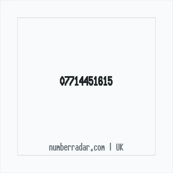 Reverse number check for +44 7714 451615 — who called me?