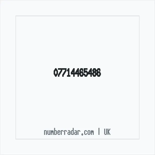 Reverse number check for +44 7714 465486 — who called me?