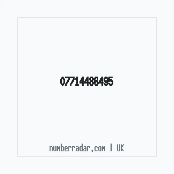 Reverse number check for +44 7714 486495 — who called me?