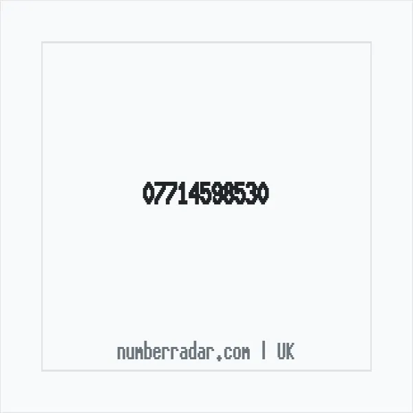 Reverse number check for +44 7714 598530 — who called me?