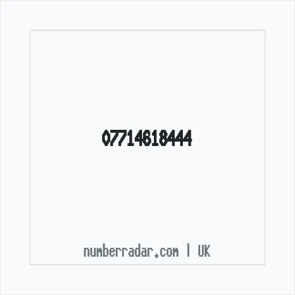 Reverse number check for +44 7714 618444 — who called me?