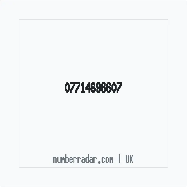 Reverse number check for +44 7714 696607 — who called me?