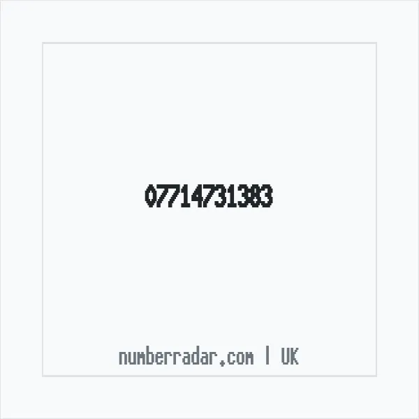 Reverse number check for +44 7714 731383 — who called me?