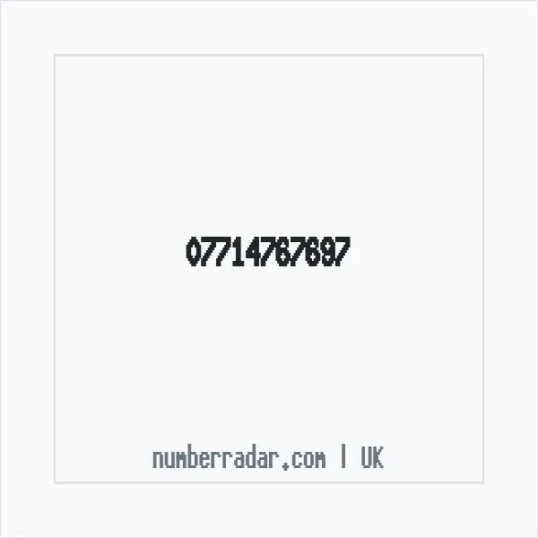 Reverse number check for +44 7714 767697 — who called me?