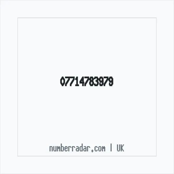 Reverse number check for +44 7714 783979 — who called me?