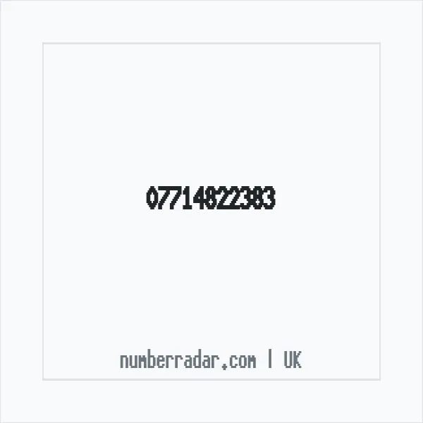 Reverse number check for +44 7714 822383 — who called me?
