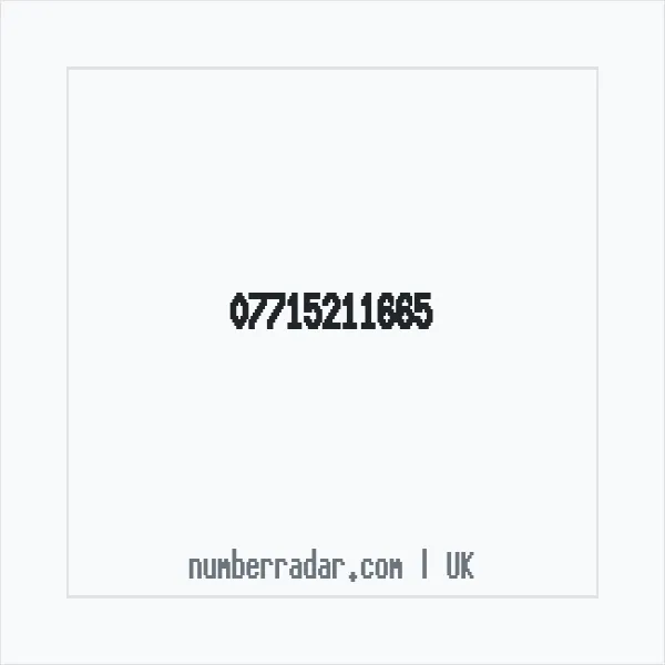 Reverse number check for +44 7715 211665 — who called me?