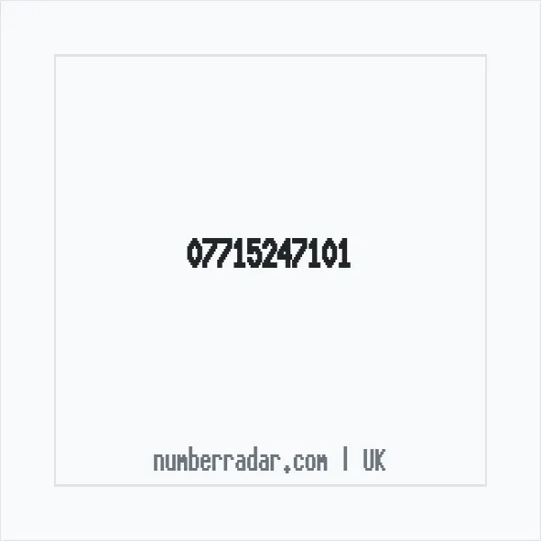 Reverse number check for +44 7715 247101 — who called me?