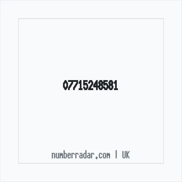 Reverse number check for +44 7715 248581 — who called me?