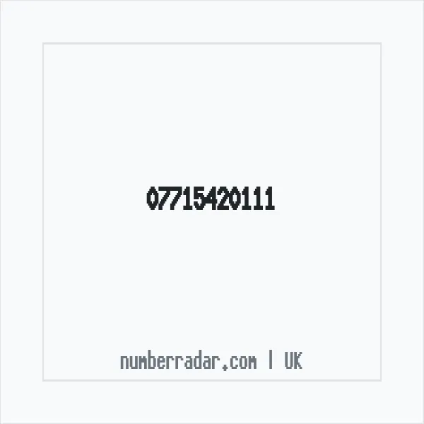 Reverse number check for +44 7715 420111 — who called me?