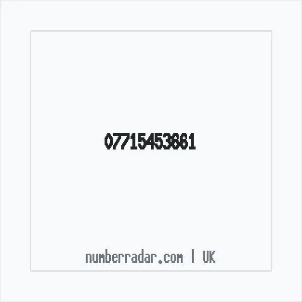 Reverse number check for +44 7715 453661 — who called me?