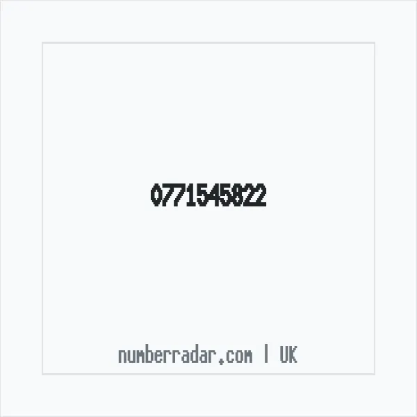 Reverse number check for +44 771545822 — who called me?