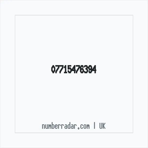 Reverse number check for +44 7715 476394 — who called me?