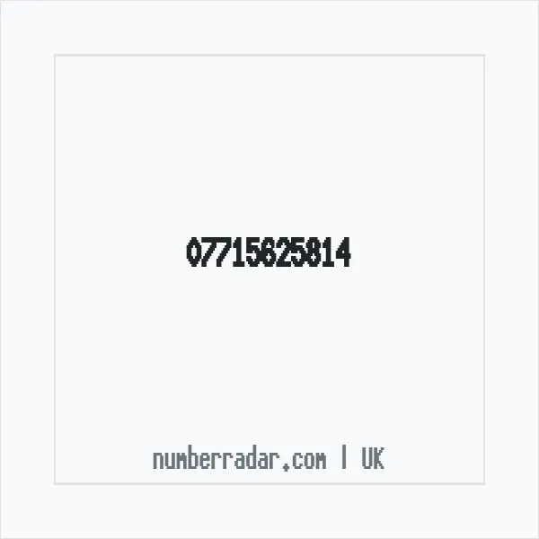 Reverse number check for +44 7715 625814 — who called me?