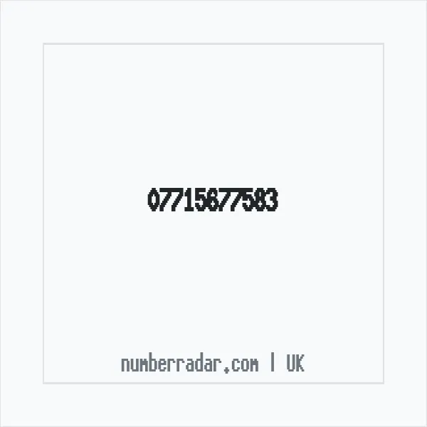 Reverse number check for +44 7715 677583 — who called me?