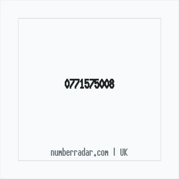 Reverse number check for +44 771575008 — who called me?