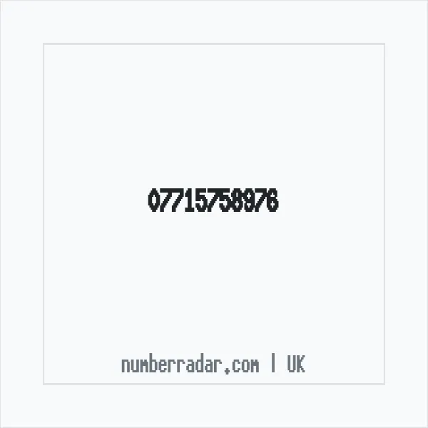 Reverse number check for +44 7715 758976 — who called me?