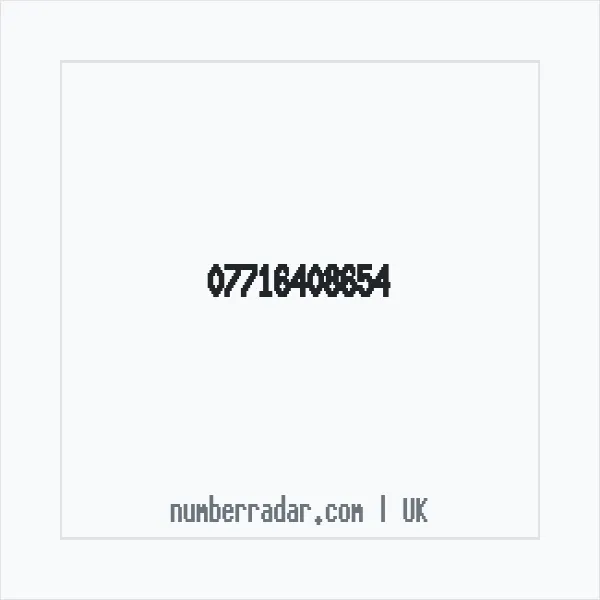 Reverse number check for +44 7716 408654 — who called me?