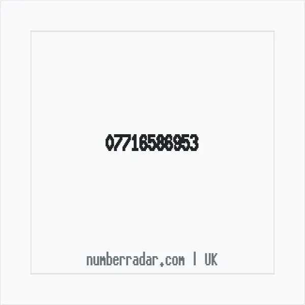 Reverse number check for +44 7716 586953 — who called me?