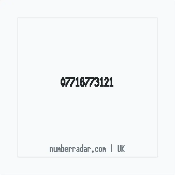 Reverse number check for +44 7716 773121 — who called me?