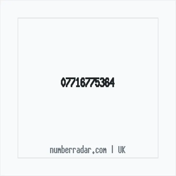 Reverse number check for +44 7716 775364 — who called me?