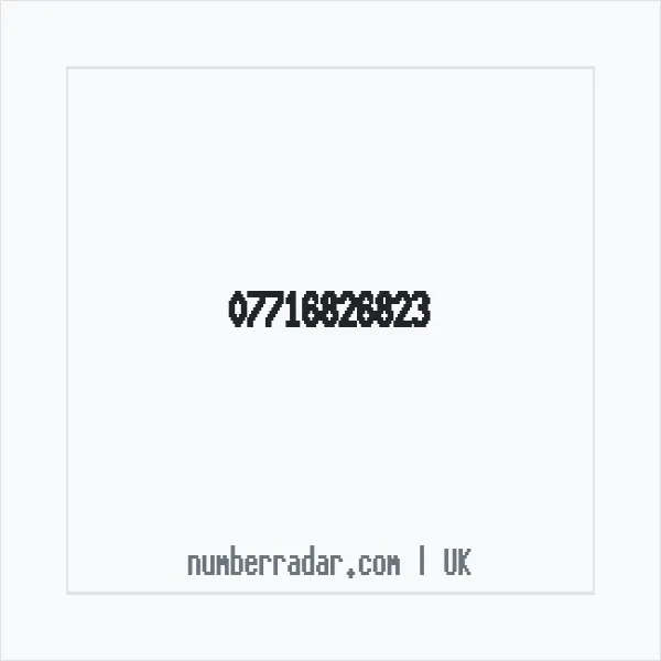 Reverse number check for +44 7716 826823 — who called me?