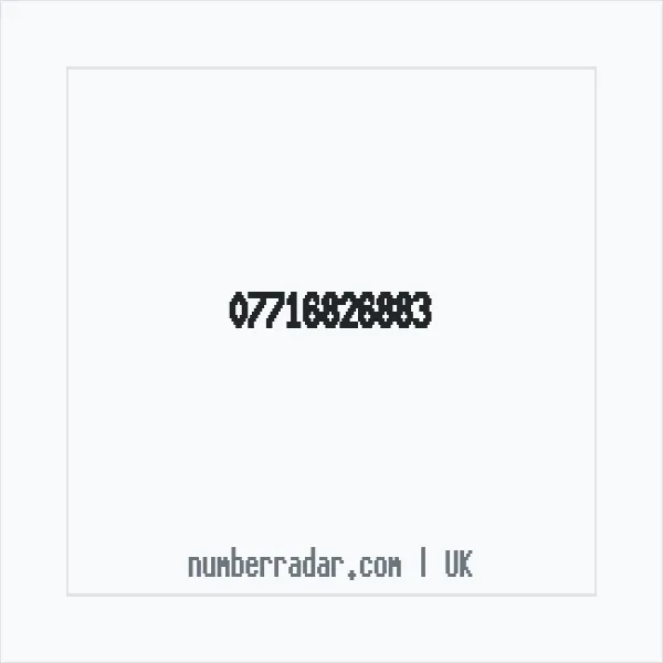 Reverse number check for +44 7716 826883 — who called me?