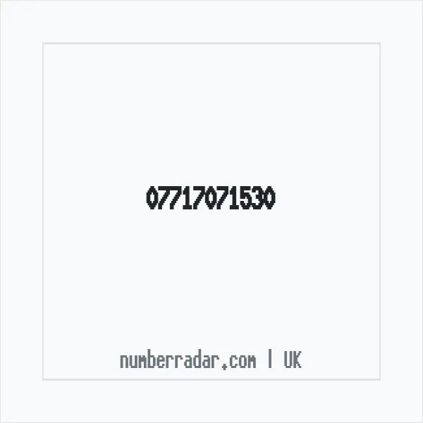 Reverse number check for +44 7717 071530 — who called me?