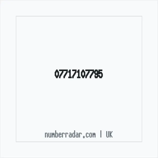 Reverse number check for +44 7717 107795 — who called me?