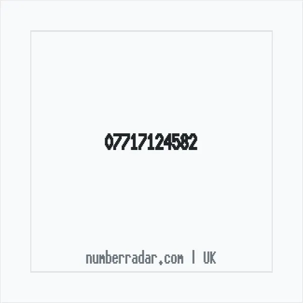 Reverse number check for +44 7717 124582 — who called me?