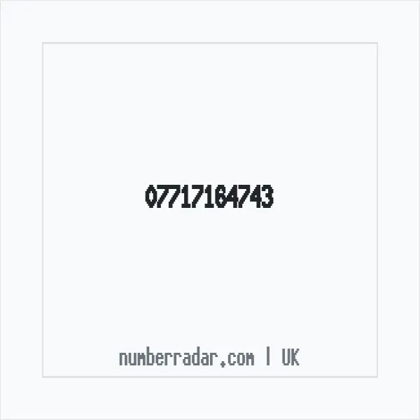 Reverse number check for +44 7717 164743 — who called me?