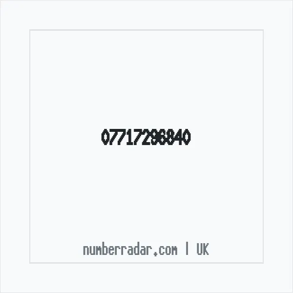 Reverse number check for +44 7717 296840 — who called me?