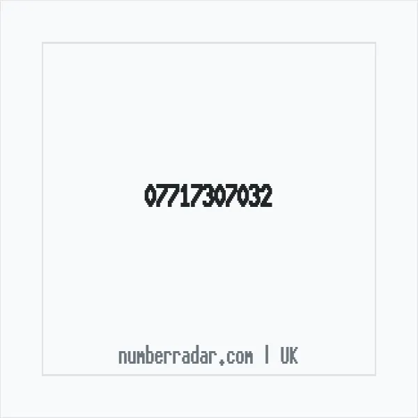 Reverse number check for +44 7717 307032 — who called me?