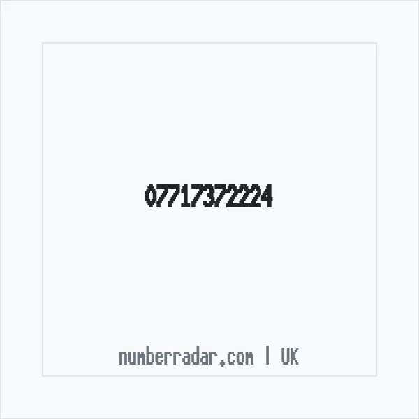 Reverse number check for +44 7717 372224 — who called me?