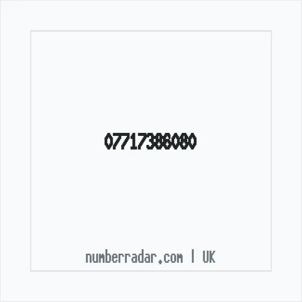 Reverse number check for +44 7717 386080 — who called me?