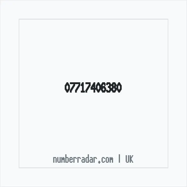 Reverse number check for +44 7717 406380 — who called me?