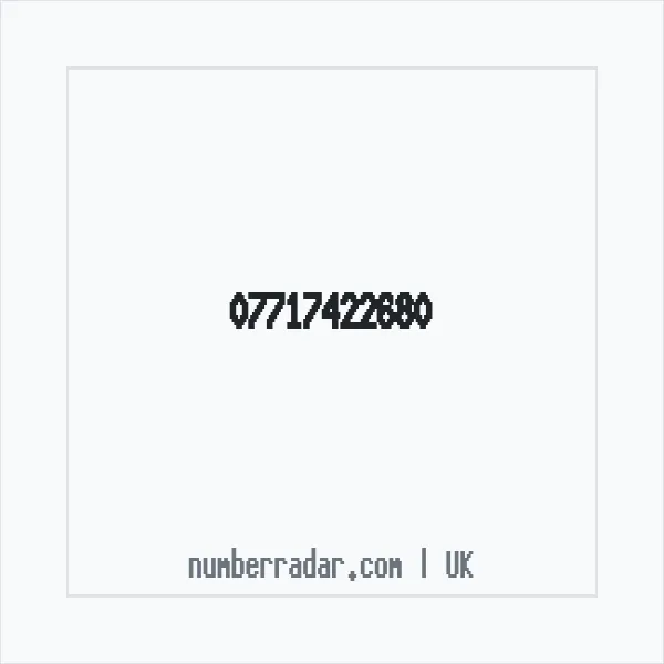 Reverse number check for +44 7717 422680 — who called me?
