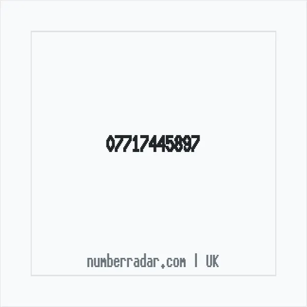 Reverse number check for +44 7717 445897 — who called me?