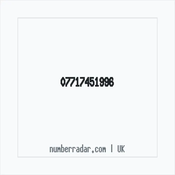 Reverse number check for +44 7717 451996 — who called me?